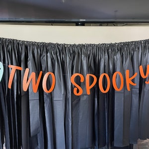 Two spooky banner, Halloween Birthday Banner, two spooky birthday decorations, Halloween birthday, two banner, ghosts banner, two spooky
