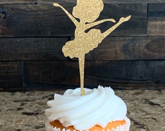 Ballerina cupcake toppers, ballerina birthday decorations, ballerina birthday, custom ballerina cupcake toppers, ballerina party, dance