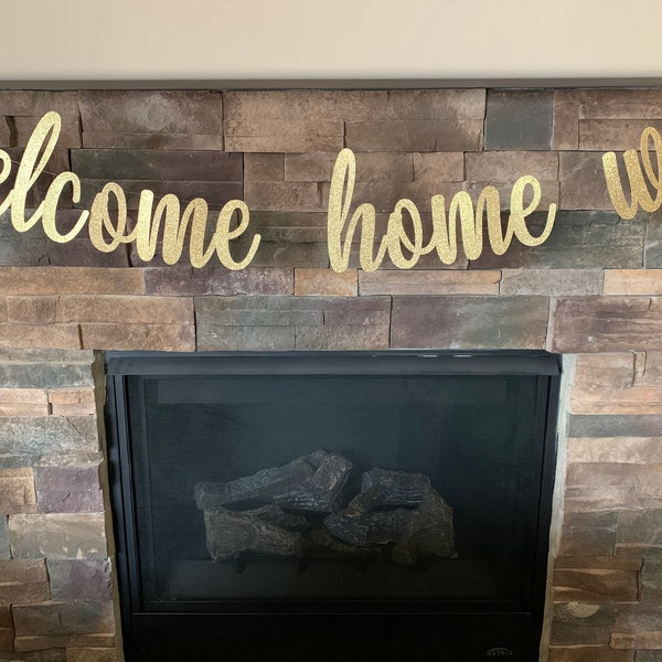 Custom Welcome Home Banner, Welcome Home Sign, Welcome Home Party, Welcome Home Party Decorations, Military Homecoming, Homecoming Banner