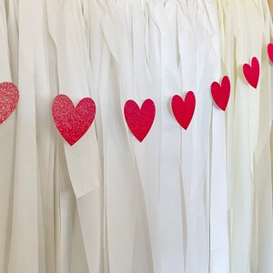 Valentines banner, heart banner, heart bunting, valentine’s decorations, valentines decor, Valentine’s Day banner, heart garland