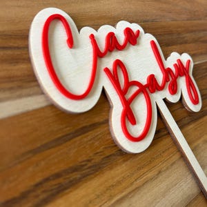 Ciao baby cake topper, Italian summer theme, baby shower cake topper bild 2