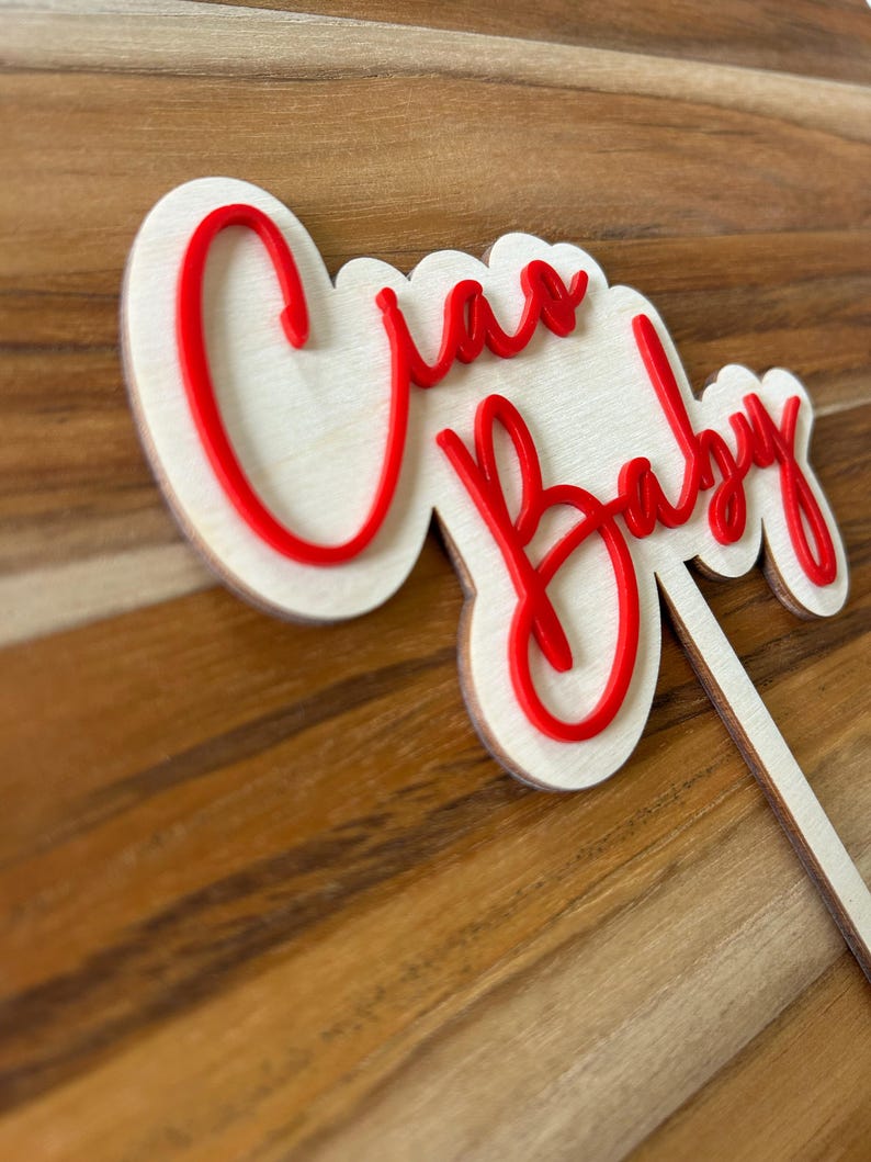 Ciao baby cake topper, Italian summer theme, baby shower cake topper bild 2