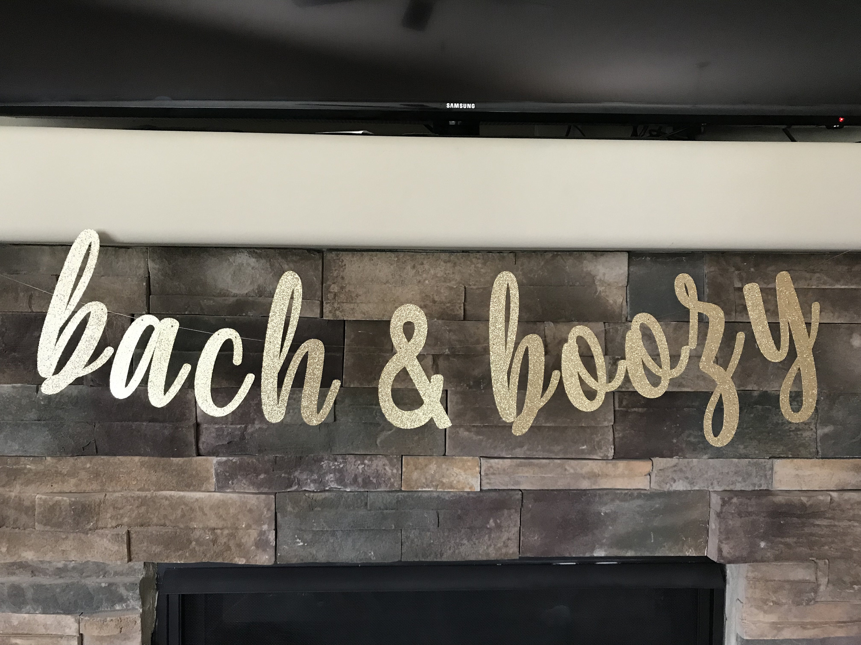 Bach & Boozy Glitter Banner: Bachelorette Party Decorations - Etsy