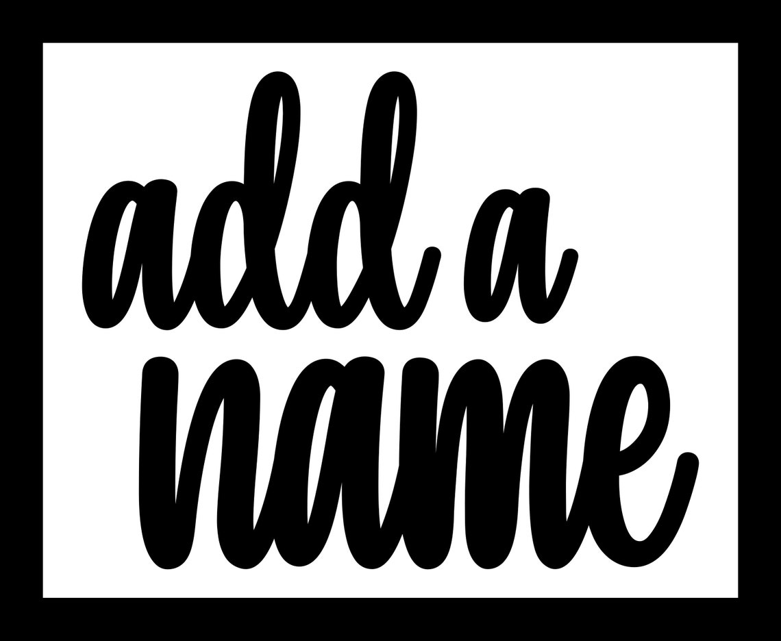 Add A Name to Script Banner - Etsy