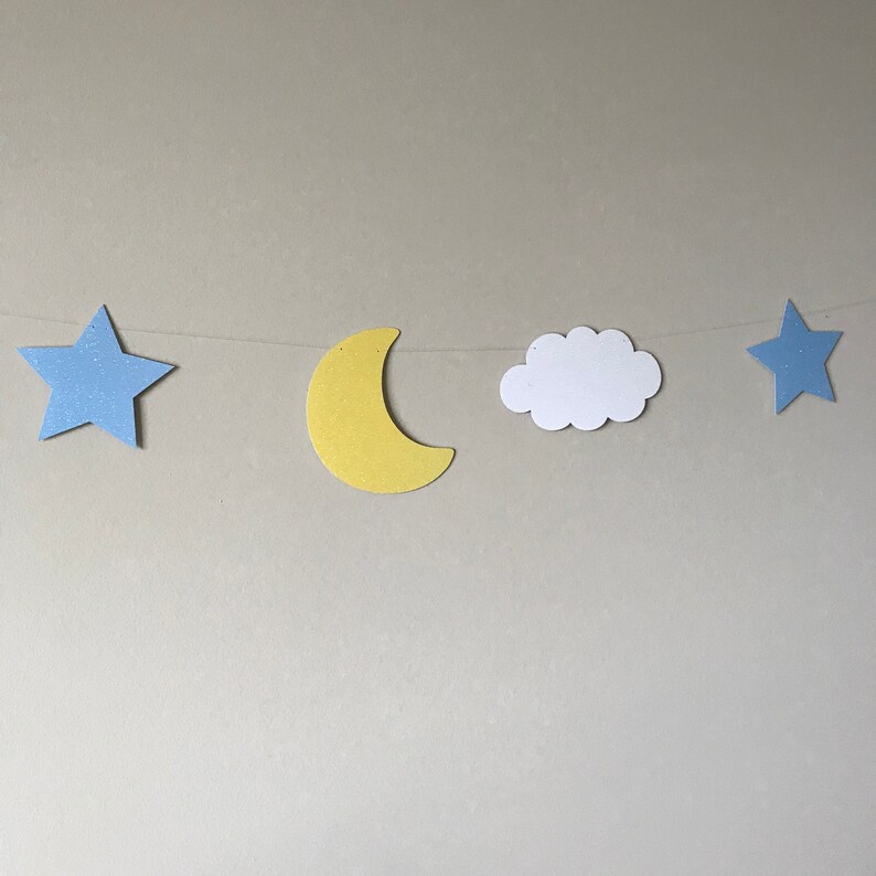 Moon Cloud And Star Banner Twinkle Twinkle Banner Moon Etsy Moon Cloud And Star Banner Twinkle Twinkle Banner Moon Etsy