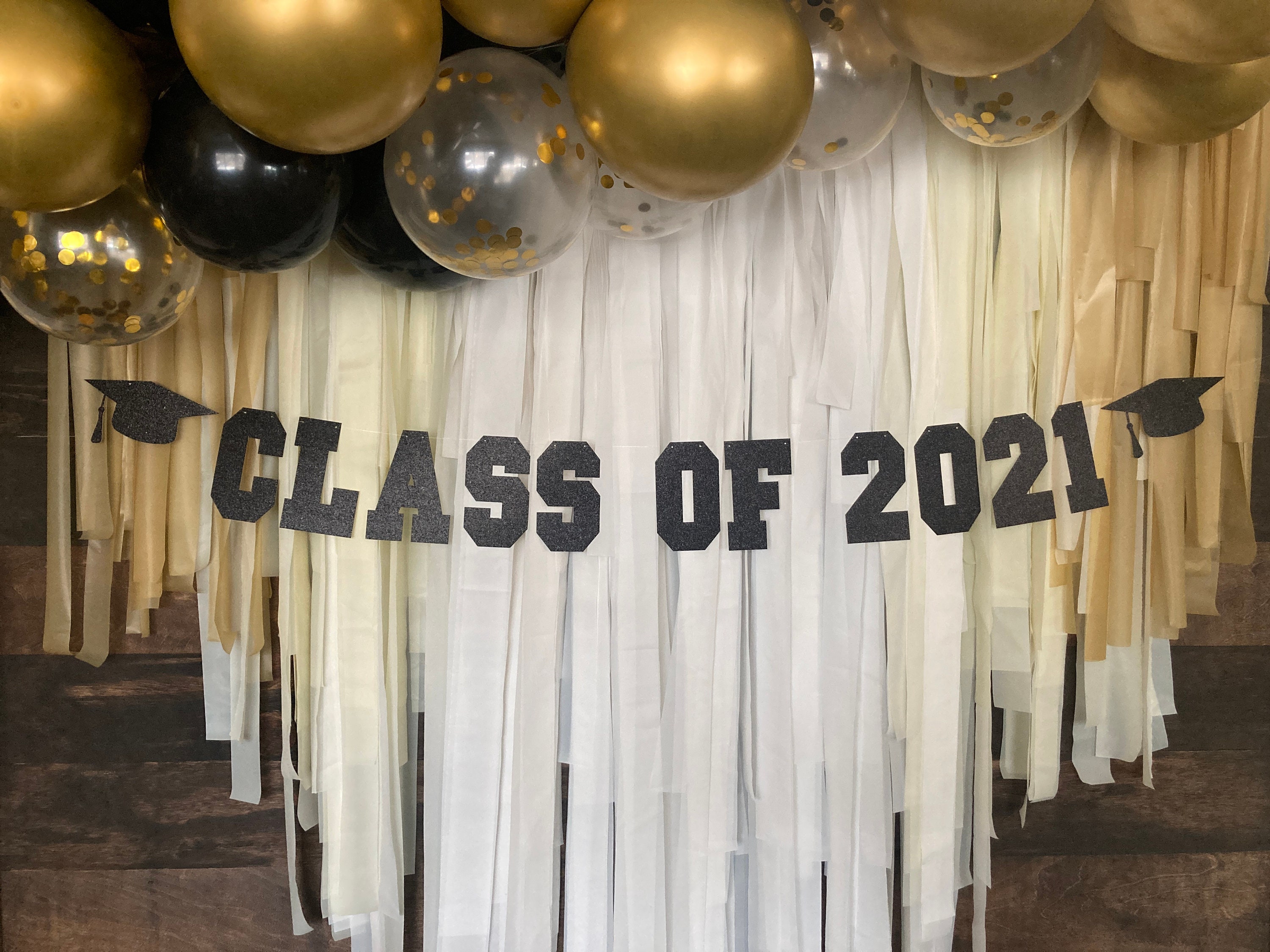 Class of 2021 banner Graduation party decorations graduation Etsy