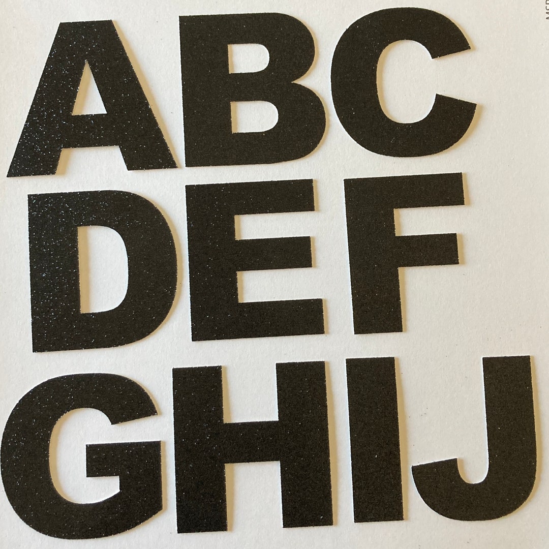 3 Inch Die Cut Letters, Glitter Cardstock Uppercase Letters, Custom ...