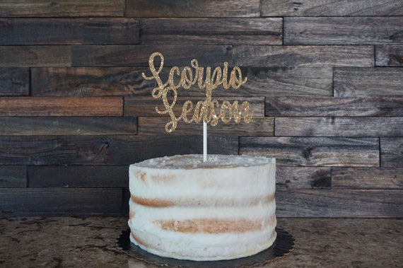 Topper De Gateau De Saison De Scorpion Decorations Etsy France