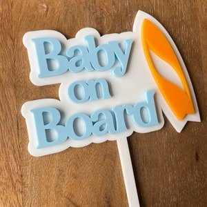 The Big One Wooden Cake Topper - Wave Surf Cake Smash,1st Birthday Party Decorations