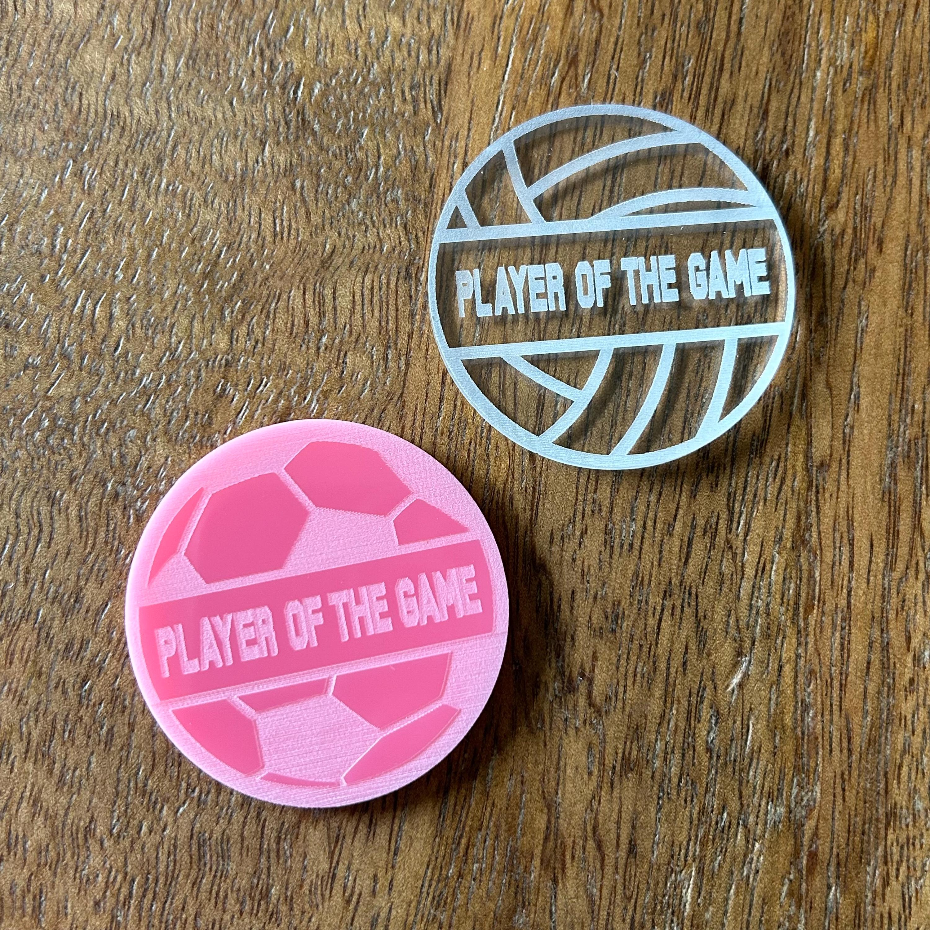 Player of the Game Token, Sports Award, MVP - Soccer - Volleyball ...