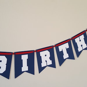 Baseball Happy Birthday Banner, Baseball Birthday, Baseball Party, Baseball Banner, Baseball