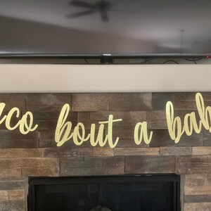 Taco Bout a Baby Banner: Glitter Fiesta Baby Shower Decor