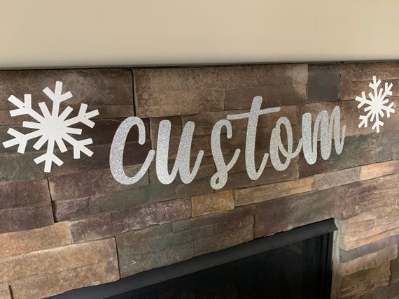 Winter Onederland Banner With Custom Name, With Snowflakes, Winter 1st  Birthday, Glitter Party Decorations, Cursive Banner 