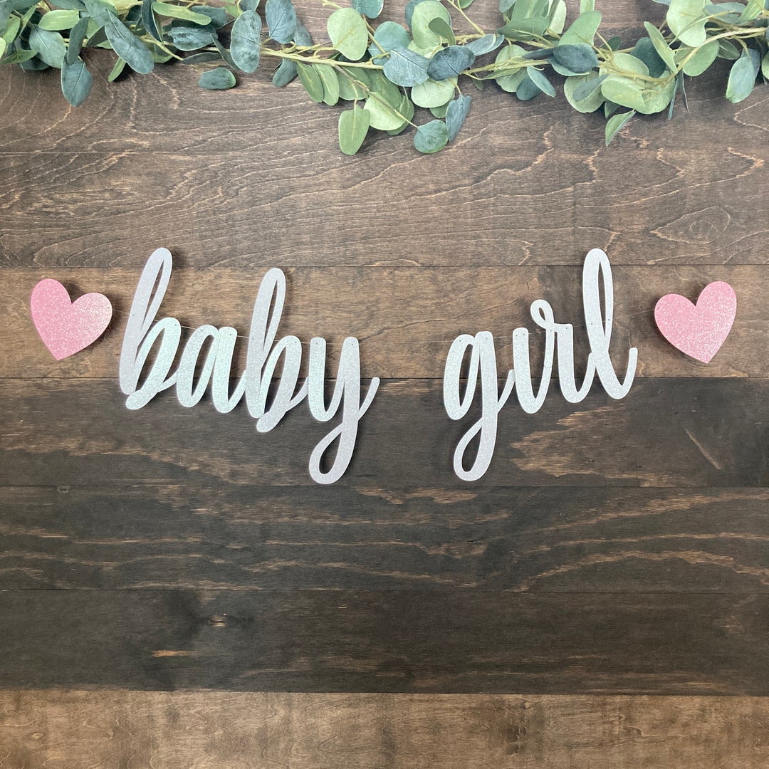 Baby Girl Banner / Baby Shower Decorations / Baby Girl Shower / Oh