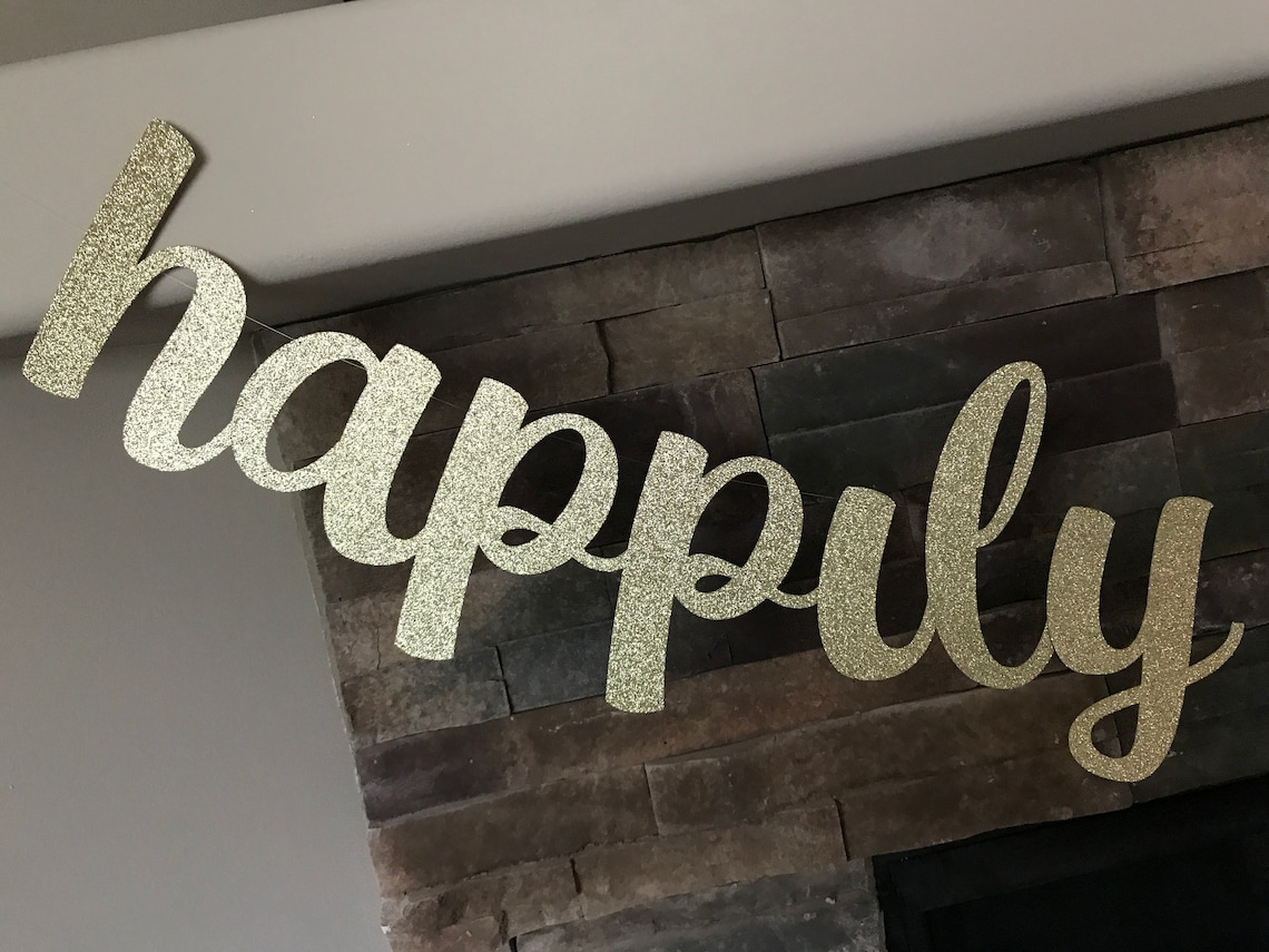 Happily Ever After Banner / Wedding Banner / Happily Ever | Etsy