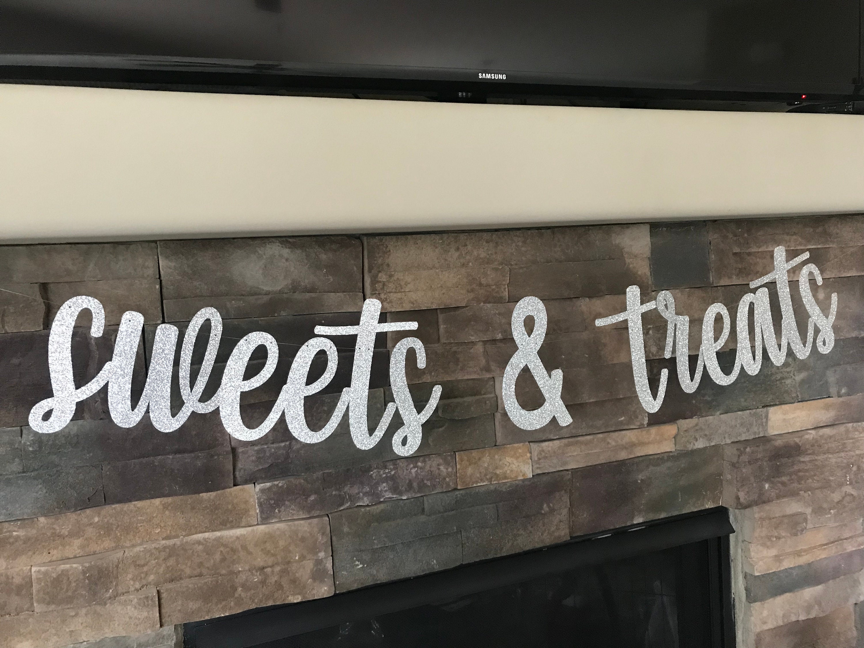 Sweets and Treats Banner Dessert Table Banner Candy Table - Etsy