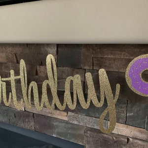 Donut birthday banner, donut happy birthday banner, donut decorations, donut banner, glitter donut banner, donut birthday party