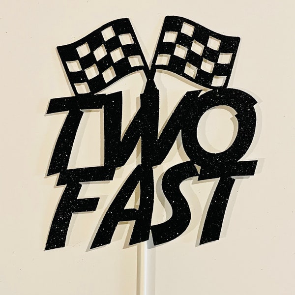 Two Fast Cake Topper Svg - Etsy