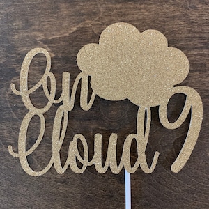 On cloud 9 Cake Topper, 9th birthday party, 9th birthday decorations, on cloud nine decorations, 9th birthday, 9 cake ideas