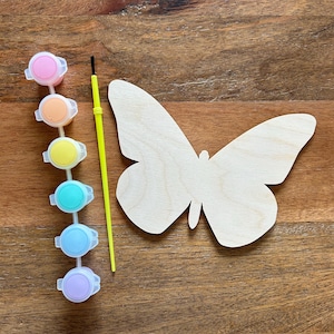 DIY Butterfly Paint Kit, Wooden Butterfly Paint Kit, Craft Kit for Kids, Spring DIY Craft Kit, DIY Paintable Butterfly