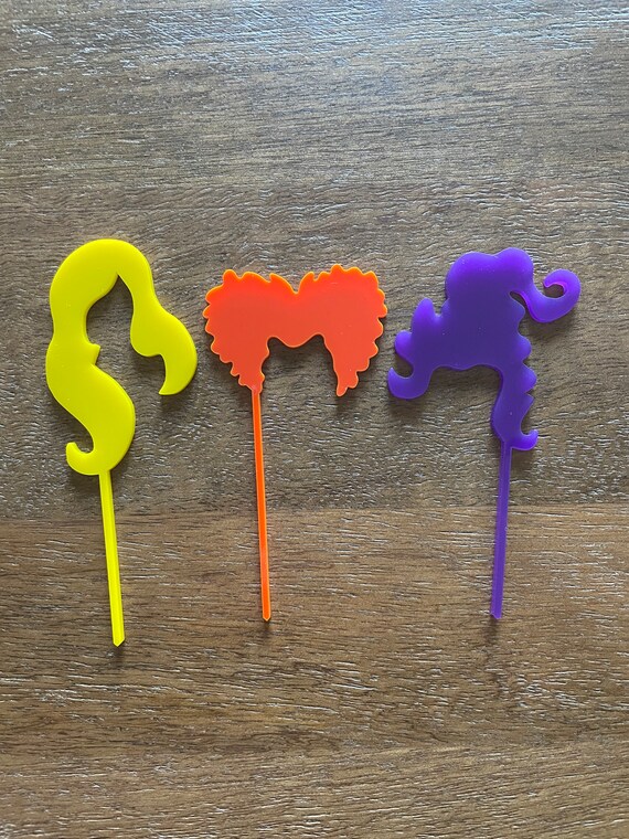 I Smell Children Cake Topper - Hocus Pocus Witch Hair Pick For Halloween & Birthday Cakes