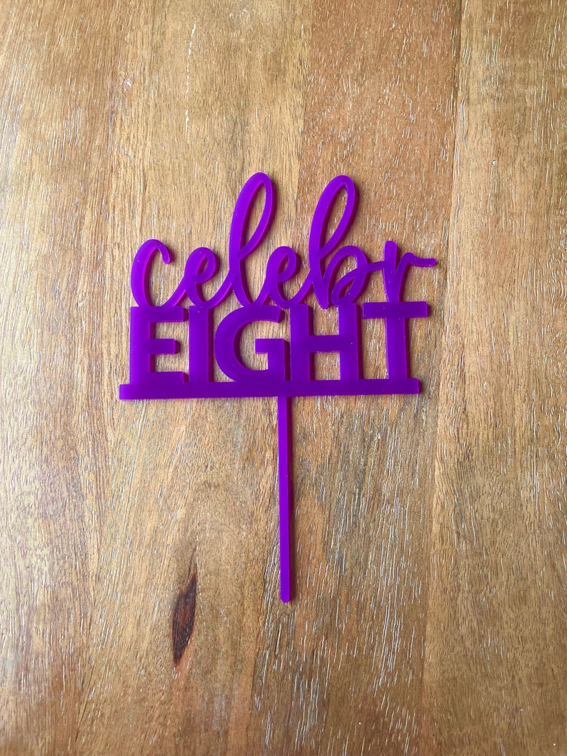 Celebreight Cake Topper, Celebreight Topper, Laser Cut Acrylic Cake ...