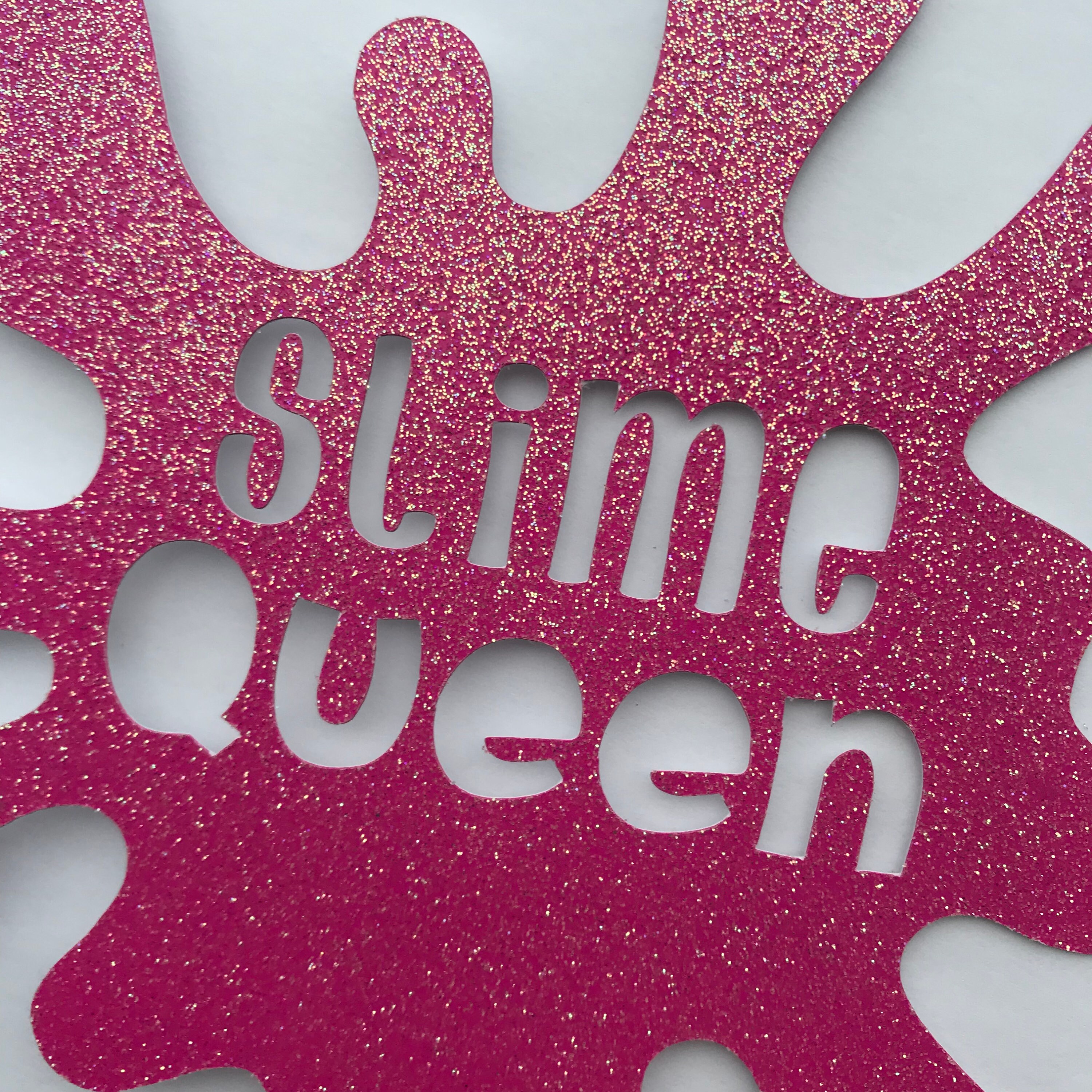 Halawawa Slime Queen Cake Topper, Happy Birthday Cake Topper Slime Shape  Cake Topper Art Theme Party Decor Picks for Baby Shower Girls Birthday  Party