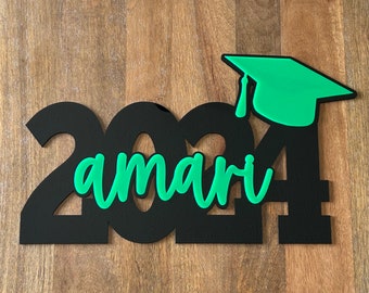 Acrylic Personalized Grad Sign, 2024 Graduation Prop, Graduation Party Decorations, High School Graduation, Senior Pictures, 2024 Prop