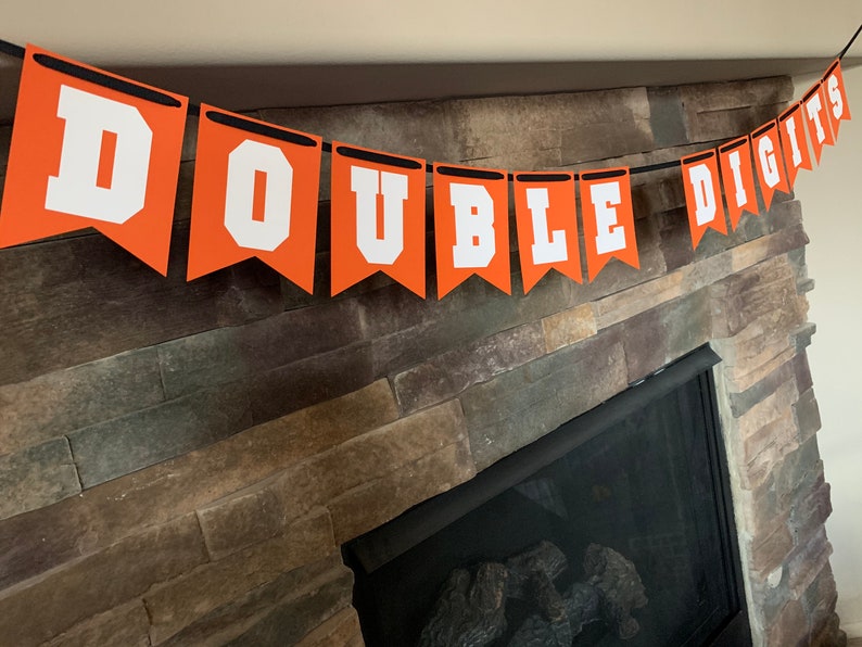 Double digits banner double digits 10th birthday party 10th etsy