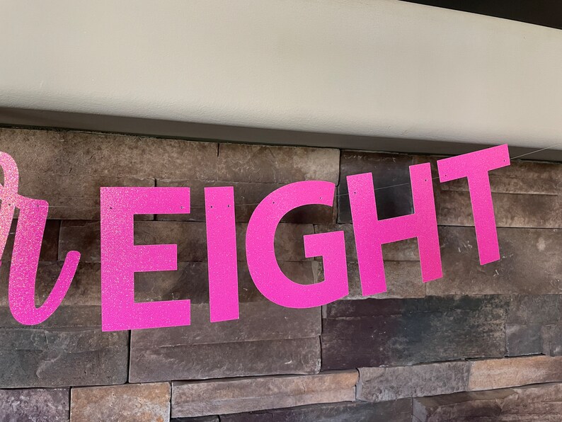Celebreight Banner, Celebreight, 8th Birthday Banner, Eight Decorations ...
