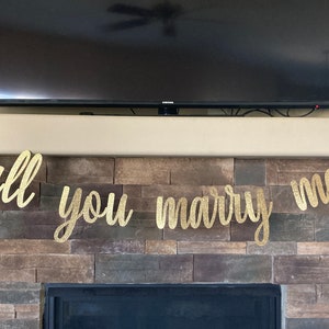 Will you marry me banner, proposal banner, marry me banner, engagement photo prop, wedding proposal banner, proposal ideas