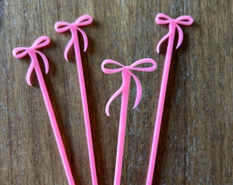 Now Stir Sticks, Bow Stirrers, Set of 6