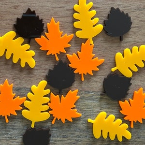 Fall reward jar tokens, extra tokens for reward jar, class reward jar tokens, leaf tokens, autumn leaves tokens, acrylic tokens