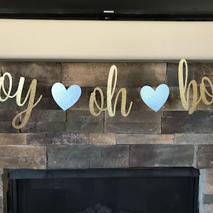 Boy oh boy banner / baby shower decorations / boy oh boy baby shower / boy oh boy / oh baby banner / boy baby shower / it’s a boy banner