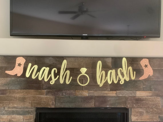 Nash Bash Banner Nashville Bachelorette Party Decorations Etsy 日本