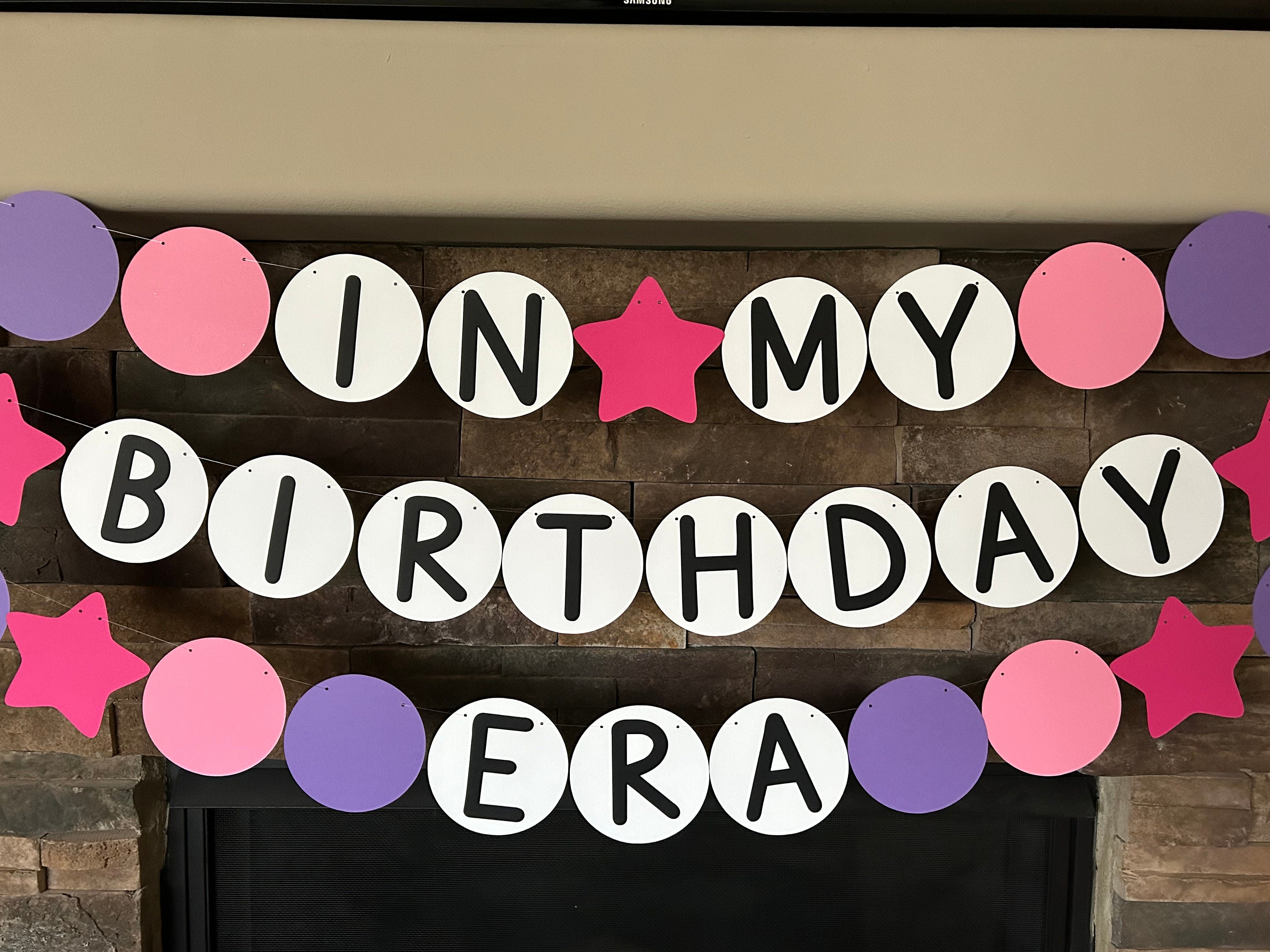 In My Birthday Era Banner – Glitzer Geburtstagsbanner Für Taylor Swift Fan-Partys, Partydekoration