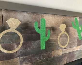 Ring & Cactus Banner, Scottsdale before the Veil Banner, Bachelorette Banner, Scottsdale Bachelorette party, Cactus Banner, Ring Banner