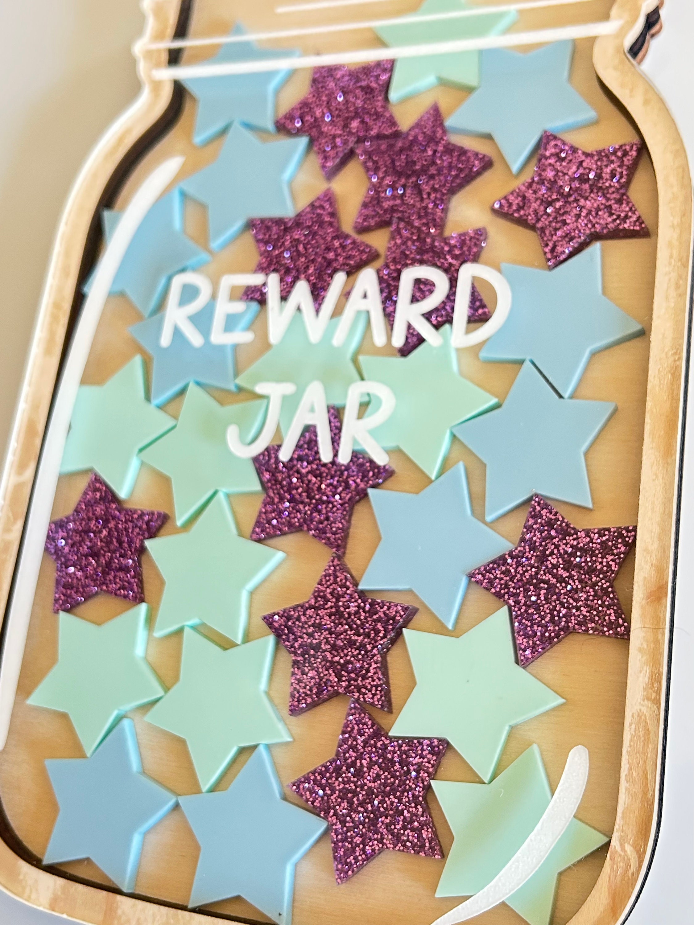 Personalized Reward Jar, Class Star Jar, Reward Jar With Stars ...