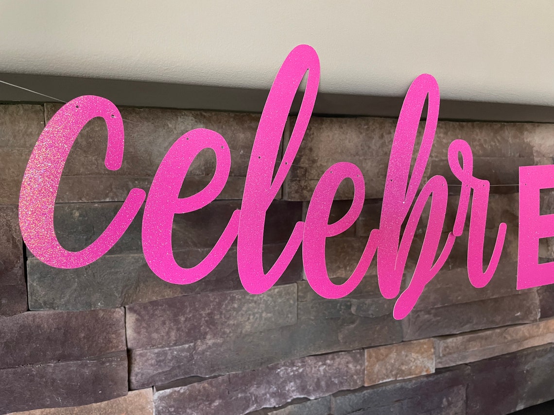 Celebreight Banner, Celebreight, 8th Birthday Banner, Eight Decorations ...