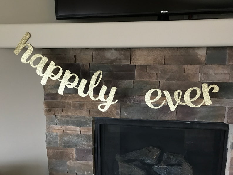 Happily Ever After Banner / Wedding Banner / Happily Ever - Etsy