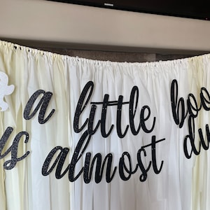 Ghost baby shower banner,  little boo banner, a little boo is almost due banner, fall baby shower, October baby decorations, Halloween Baby