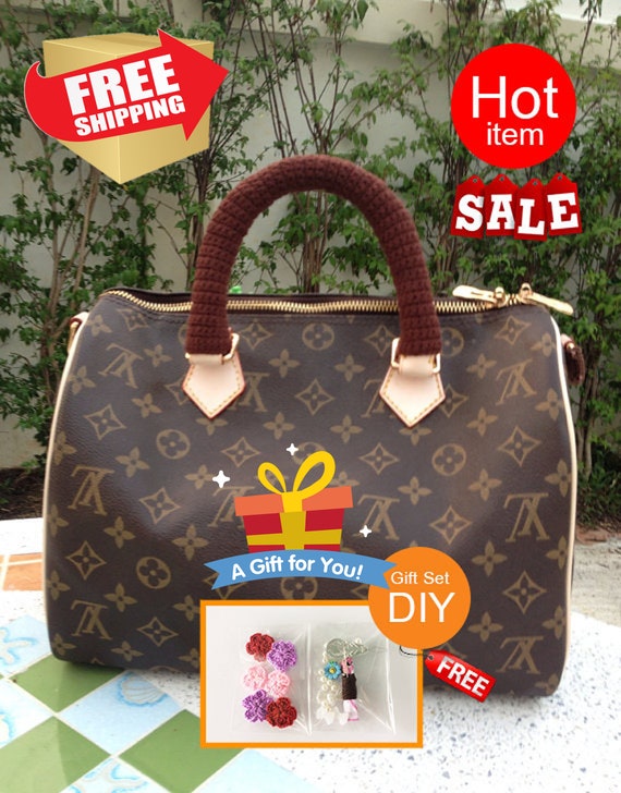 Kostenloser Versand Handgehakelte Henkelhulle 15 Gehakelte Henkelhulle soft touch Style fur LV SPEEDY Neverfull. Einfach mit ReiBverschluss zu tragen. Etsy