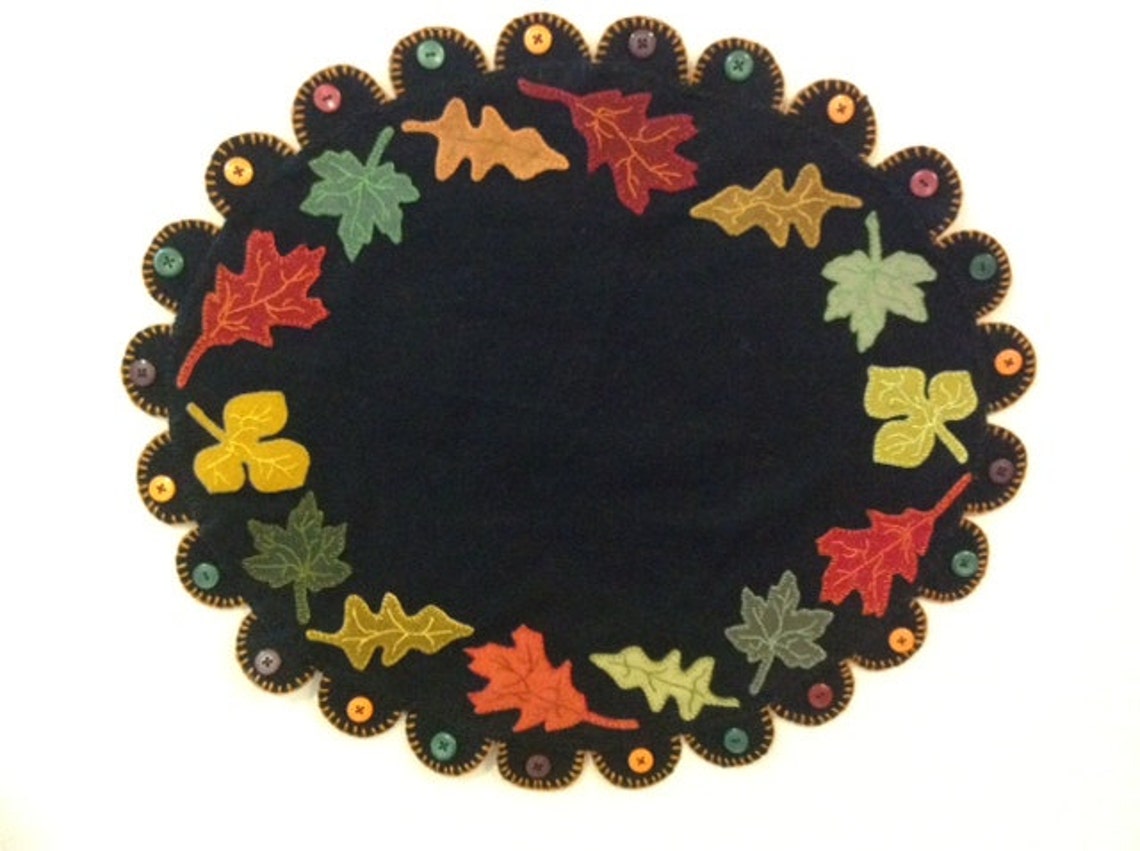 Free Fallin'- Fall Leaves Table Mat Paper Pattern Only -not a Kit - Etsy