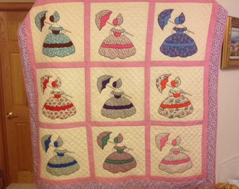 Vintage Colonial Lady Quilt Paper Pattern only (Not a Kit)