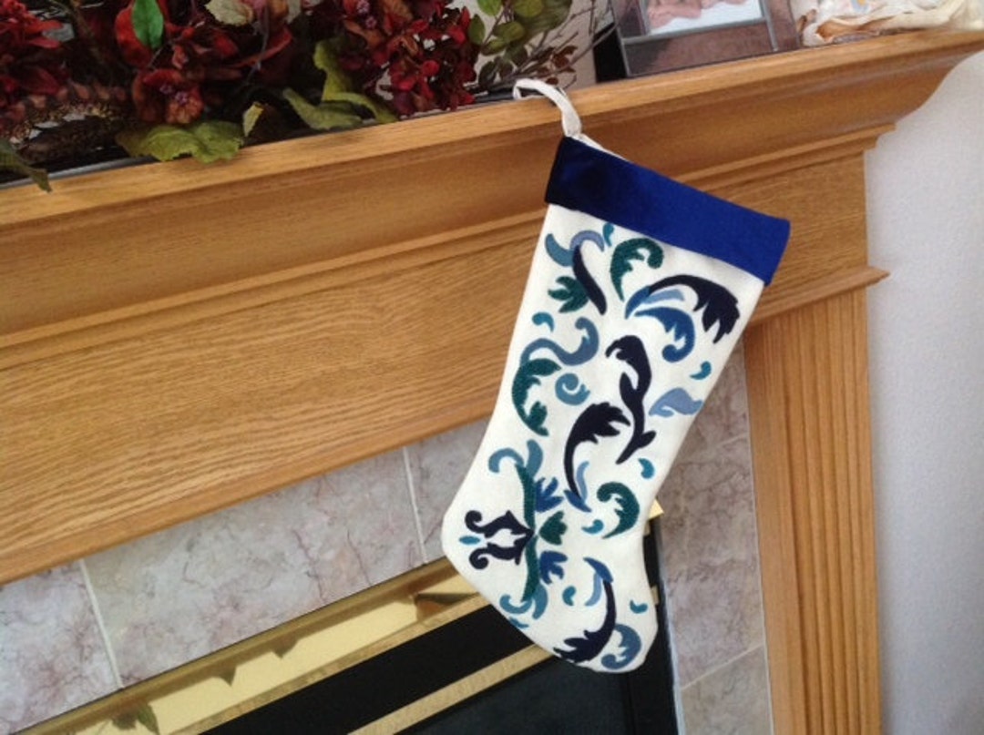 Victorian Christmas Stocking Pattern - Etsy
