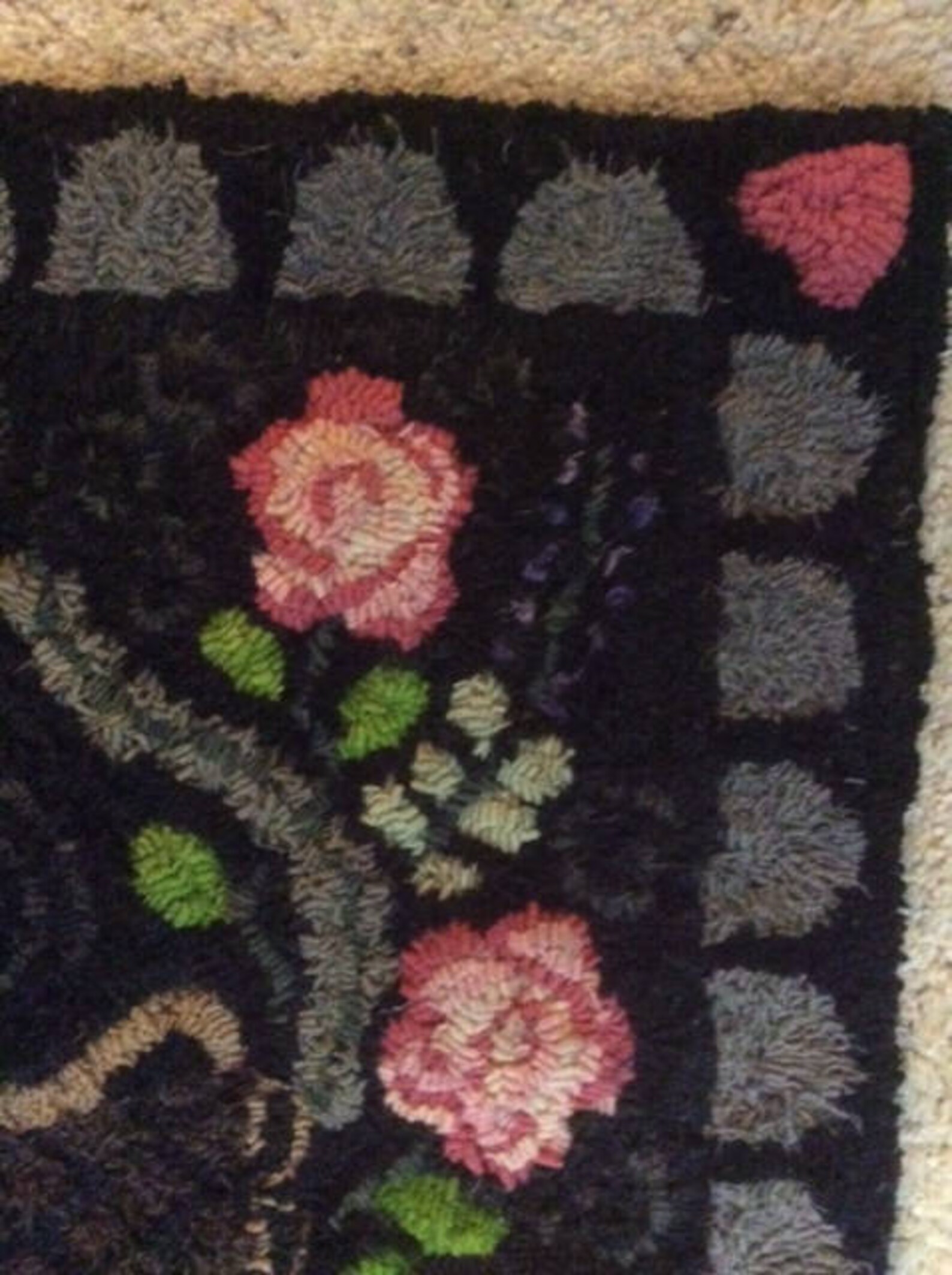 French Flower Basket Pattern Only for Wool Hooked Rug-not a Kit - Etsy