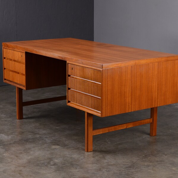 Teak Desk - Etsy