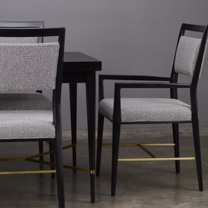 Restored 1950s Paul McCobb Irwin Collection Dining Table and Chairs Set Ebonized Mahogany image 3