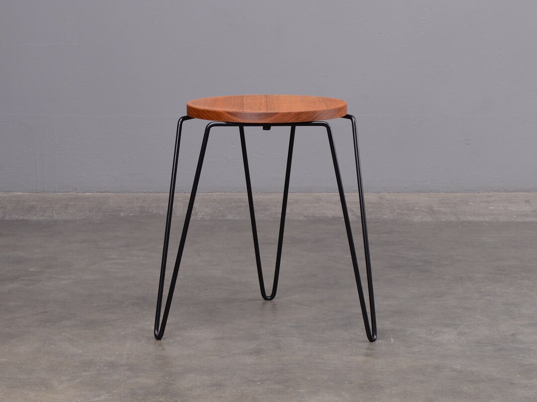 Florence Knoll Hairpin Stacking Table Mid Century Modern Stool Etsy
