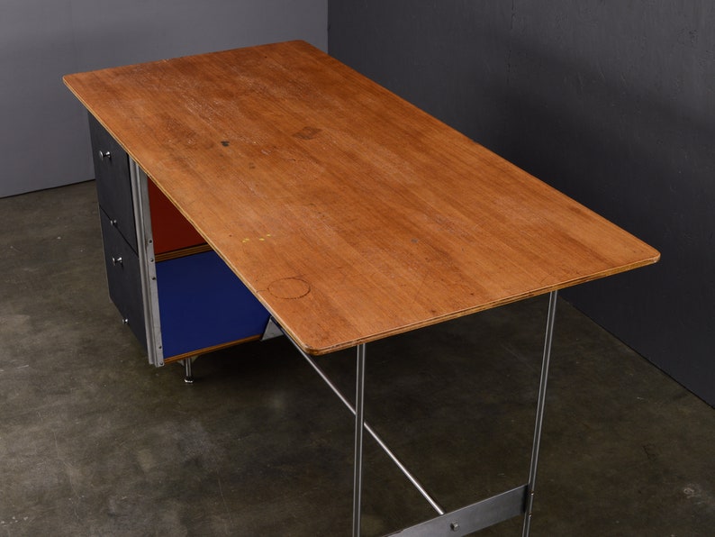 Original 1950s Eames EDU Desk Mid Century Modern image 6